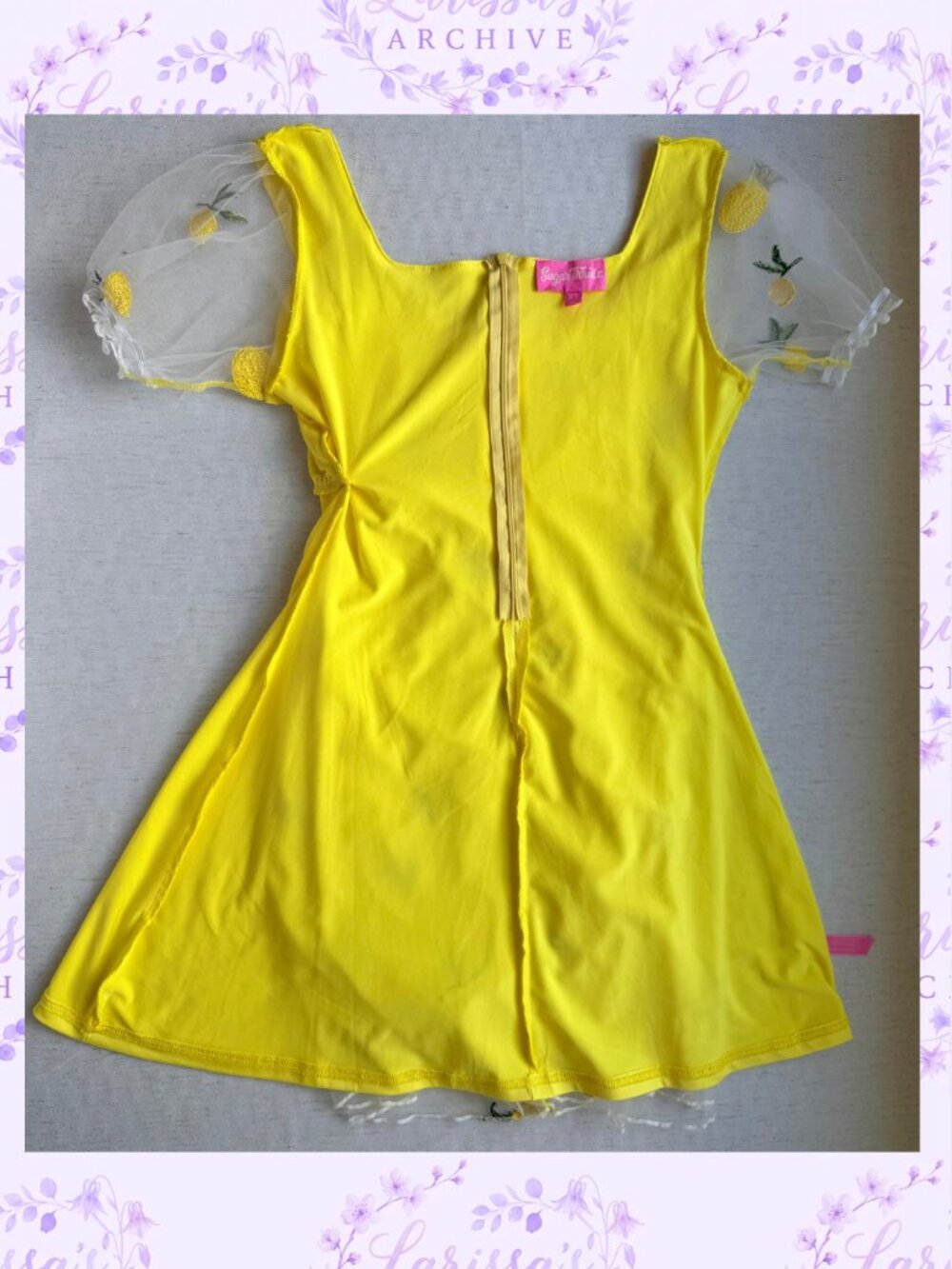 Sugar Thrillz by Dolls Kill I Got The Juice Embroidered Babydoll Dress | Size XS - Picture 13 of 16